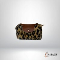 Arya Tüylü Pelus Leopar Çanta 1