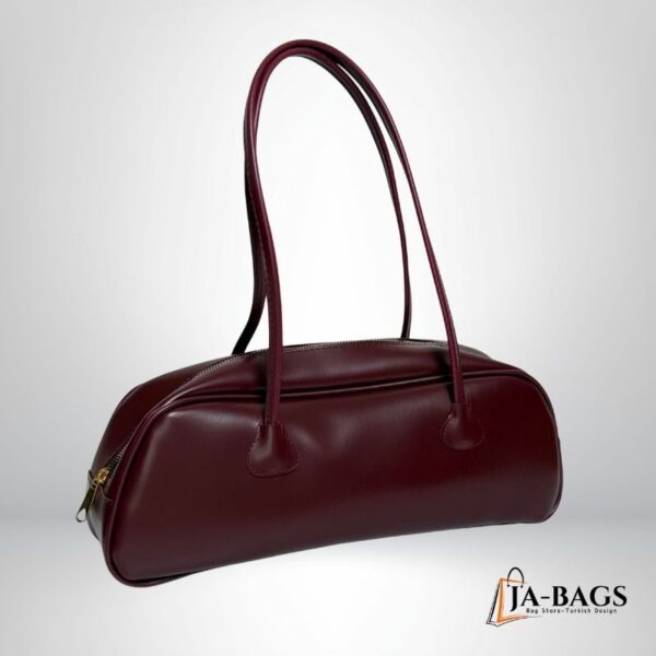 Showy Bordo Baget Çanta 2