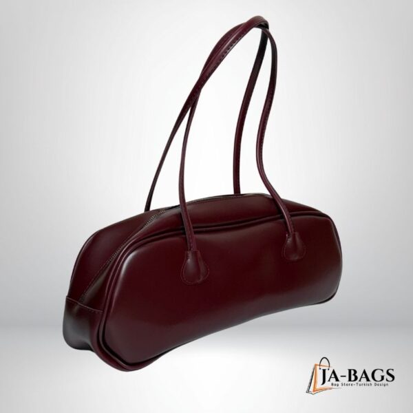 Showy Bordo Baget Çanta 3